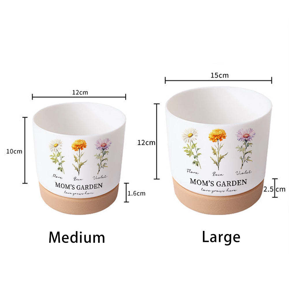 3D Print Customized Family Birth Flower Pot