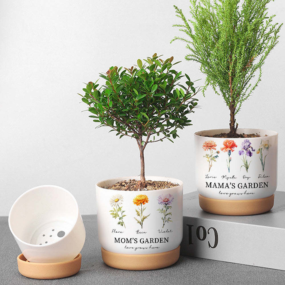 3D Print Customized Family Birth Flower Pot