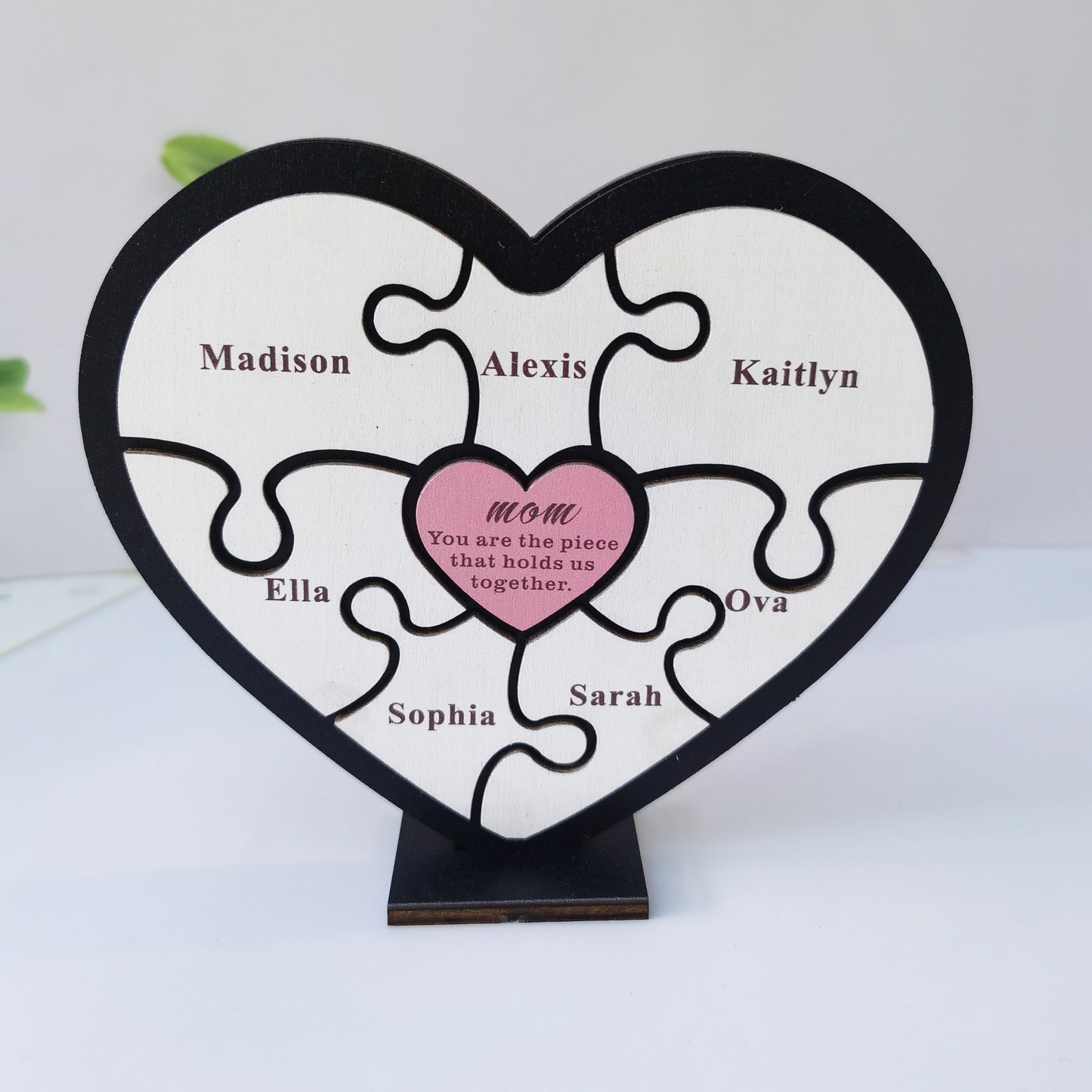 Customized Wooden Crafts Mother's Day Love Puzzle