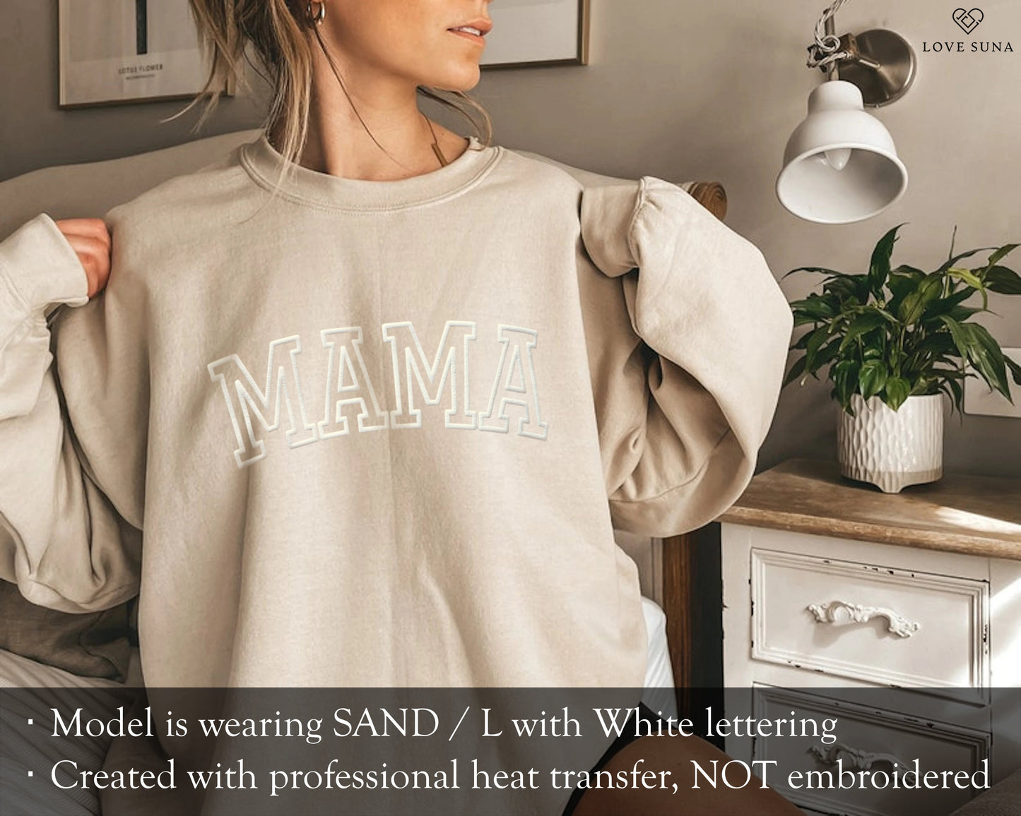 Personalized Mama Sweatshirt with Kid Names on Sleeve