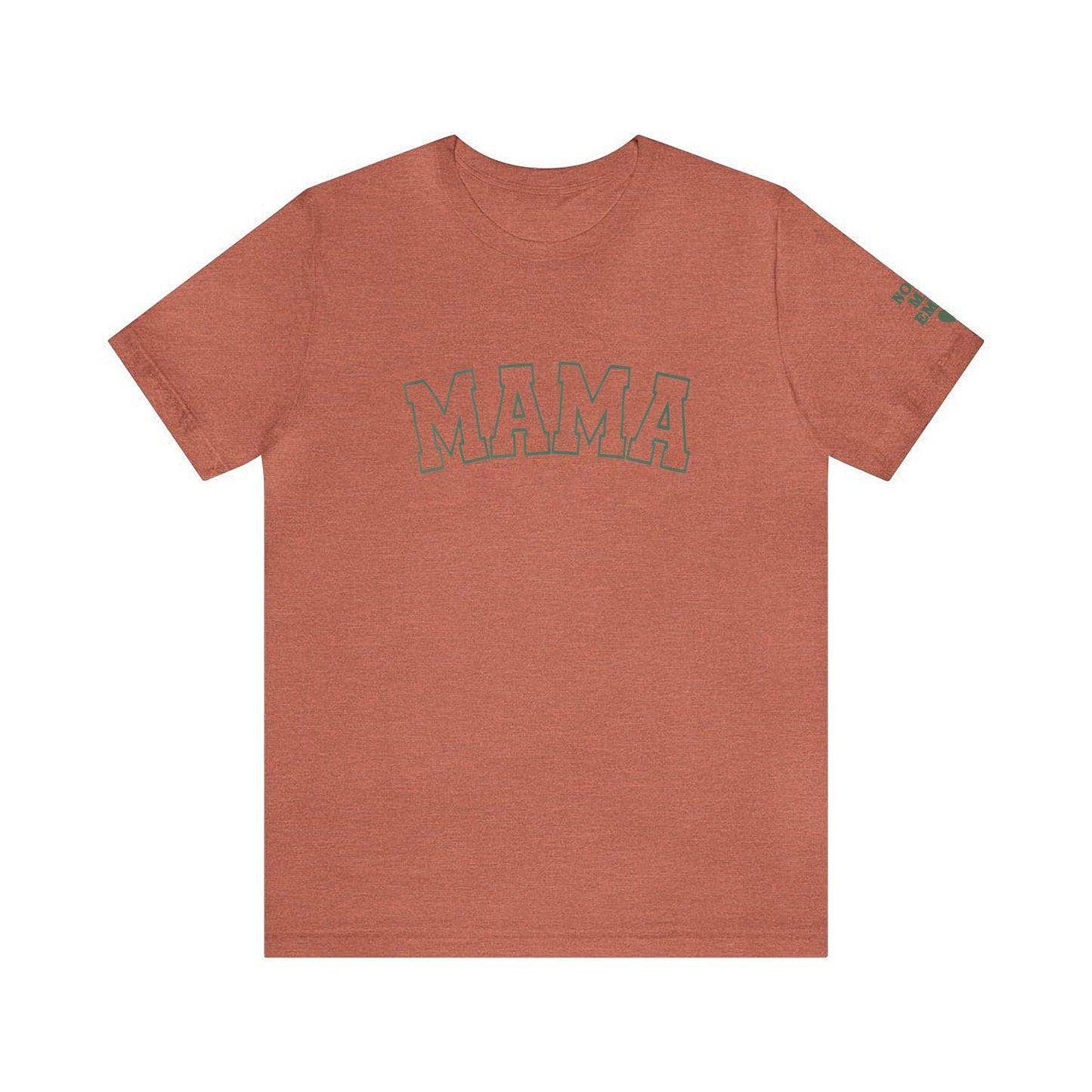 Puff Print Personalized Mama T-shirt with Kid Names on Sleeve