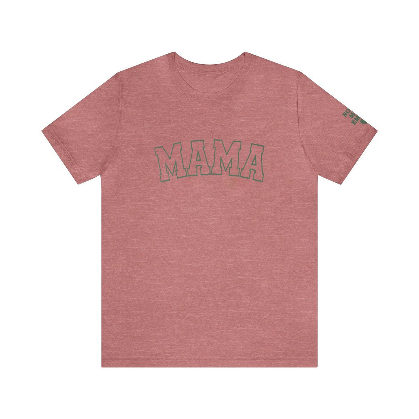 Puff Print Personalized Mama T-shirt with Kid Names on Sleeve